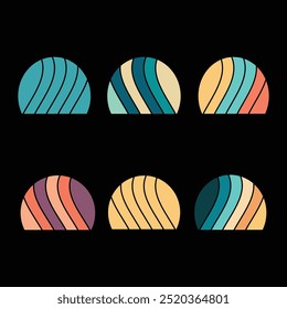 Retro Sunset Background, sunset grass vintage striped clipart, Sun 80s in retro style, sunset collection,
Timeless Sunset Backgrounds for Your Designs, A Retro Revival, vector art,