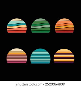 Retro Sunset Background, sunset grass vintage striped clipart, Sun 80s in retro style, sunset collection,
Timeless Sunset Backgrounds for Your Designs, A Retro Revival, vector art,