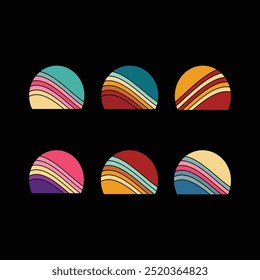 Retro Sunset Background, sunset grass vintage striped clipart, Sun 80s in retro style, sunset collection,
Timeless Sunset Backgrounds for Your Designs, A Retro Revival, vector art,