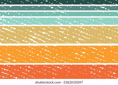 Plantilla de puesta de sol retro - plantilla de puesta de sol - efecto grueso