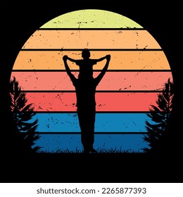 Retro sunset retro vintage t shirt bundle design or Retro Vector Free Vector Free Vector