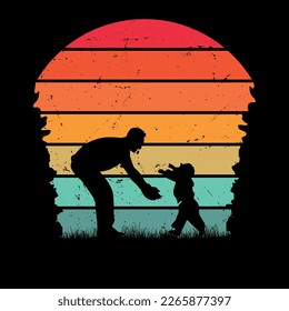 Retro sunset retro vintage t shirt bundle design or Retro Vector Free Vector Free Vector