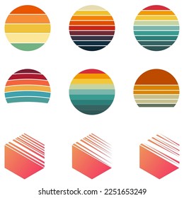 Retro Sunsets Collection - Colorful