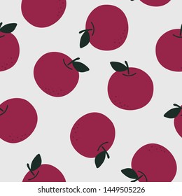 Retro sweet apple seamless pattern 