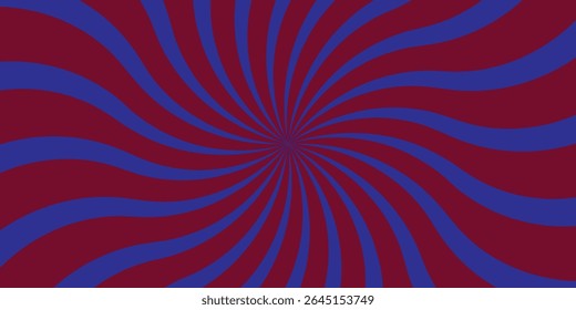 Fundo retro do redemoinho - vermelho hipnótico e azul Twirl