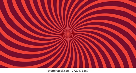 Retro Swirl Background - Hypnotic reed and orange Twirl