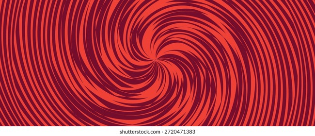 Retro Swirl Background - Hypnotic reed and orange Twirl