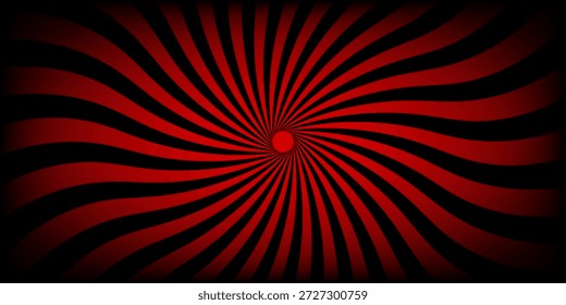 Fundo retro do redemoinho - vermelho hipnótico e laranja Twirl