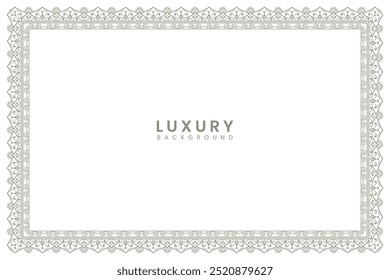 retro swirl page vintage wedding invitation card islamic certificate border line pattern illustration frame 