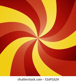 Retro swirly background - vector