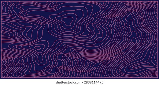 Retro synthwave all over topographic texture background