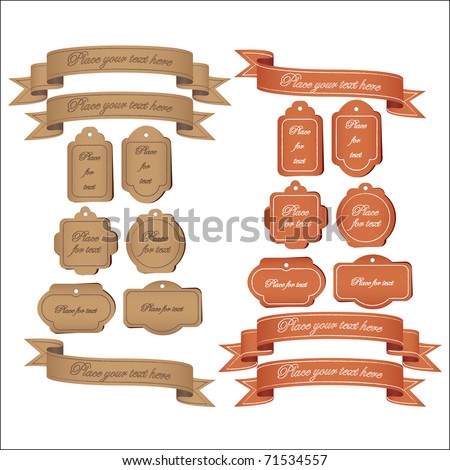Retro Tags and Banners