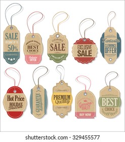 Retro tags collection
