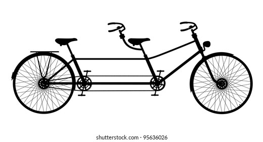 Retro Tandem Bicycle