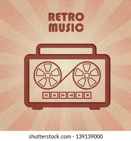 Retro tape recorder