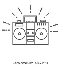 retro tape recorder icon