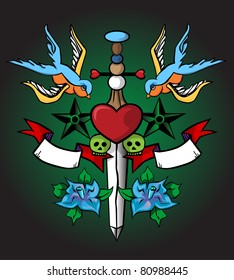 Retro Tattoo Design