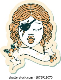 Retro Tattoo Style human rogue character face