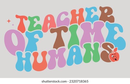 Retro Teacher Sublimation Design Bundle 
