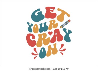Retro Teacher SVG Design, typography, t-shirt, retro, sublimation, sticker, SVG Design,