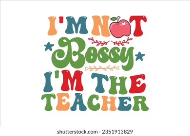 Retro Teacher SVG Design, typography, t-shirt, retro, sublimation, sticker, SVG Design,