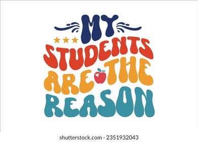 Retro Teacher SVG Design, typography, t-shirt, retro, sublimation, sticker, SVG Design,