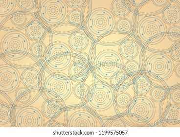 Retro techno background.Gears vector.