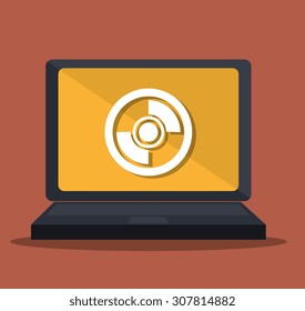 Retro technology design, vector illustration eps 10.