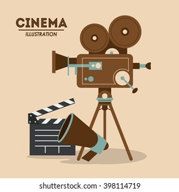 Retro technology design, Vector illustration