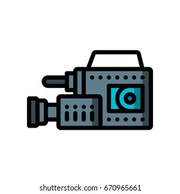 Retro Technology Icons - Camcorder (Ultra Color Style)