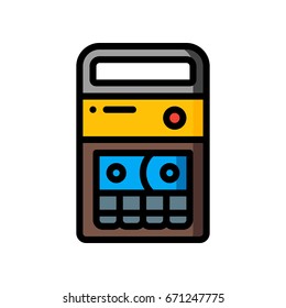 Retro Technology icons - Portable tape player (Ultra Color Style)