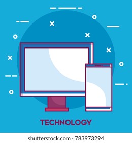 retro technology set gadgets