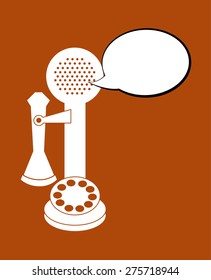 retro telephone design, vector illustration eps10 graphic 