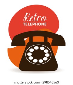 retro telephone design, vector illustration eps10 graphic 