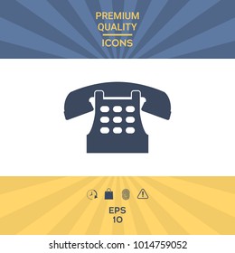 Retro telephone icon