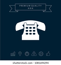 Retro telephone icon