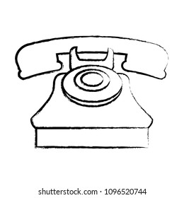 retro telephone icon