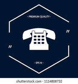 Retro telephone icon