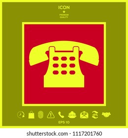 Retro telephone icon