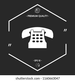Retro telephone icon