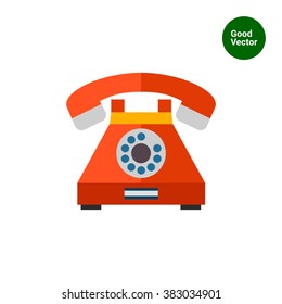 Retro telephone icon