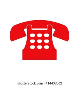 Retro telephone icon