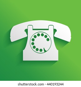 Retro telephone icon