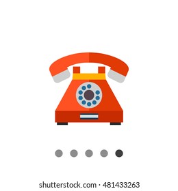 Retro telephone icon