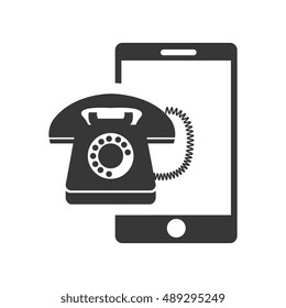 retro telephone icon