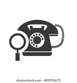 retro telephone icon