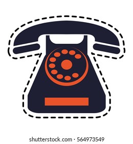 retro telephone icon