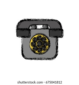 retro telephone icon 