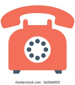 Retro Telephone Vector Icon