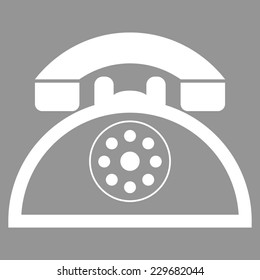 Retro telephone web icon